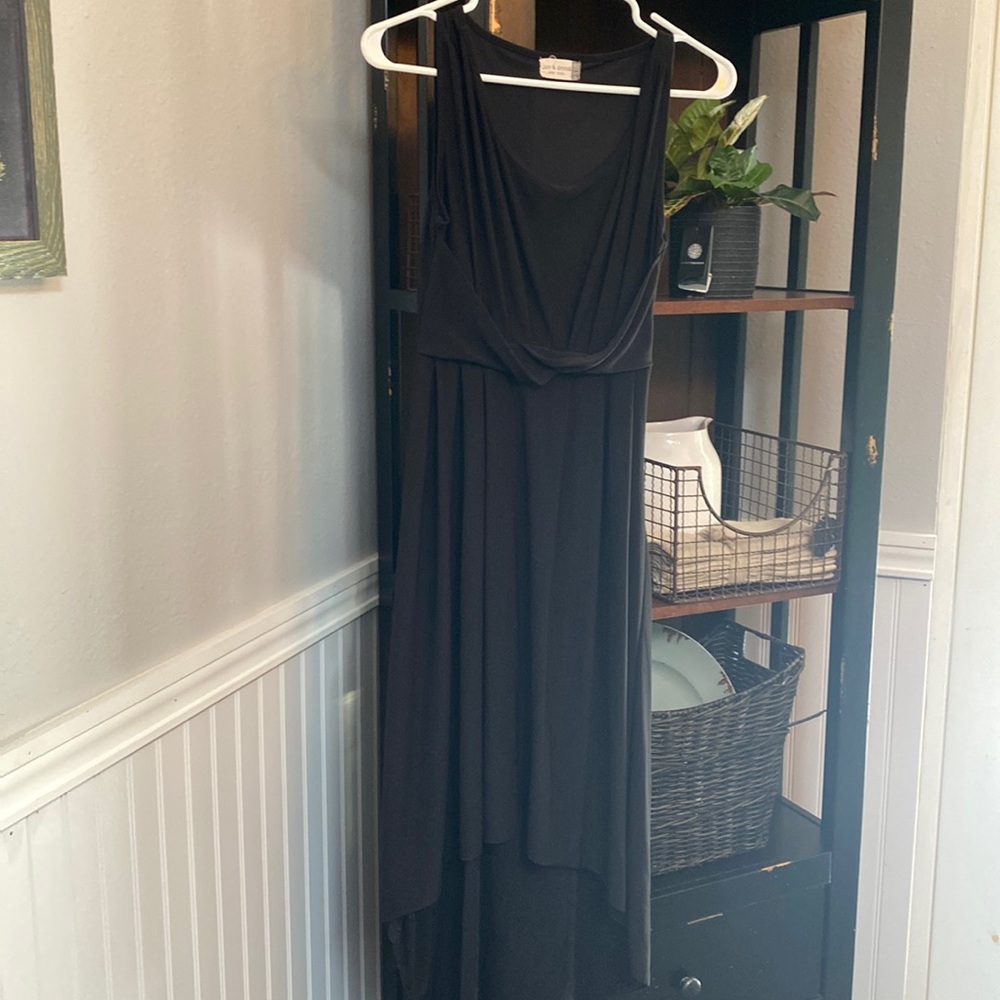 Jon & Anna Sleeveless Hi Lo Black Dress